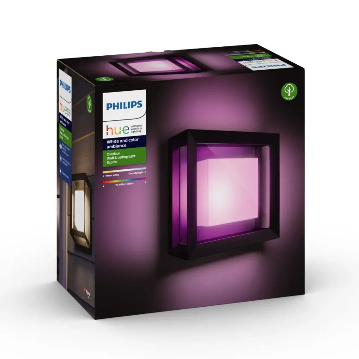 Philips Hue Outdoor Econic Firkantet Væglampe