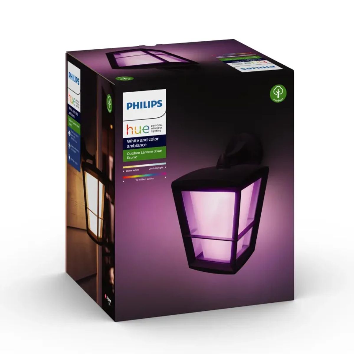 Philips Hue Outdoor Econic Ned Væglampe