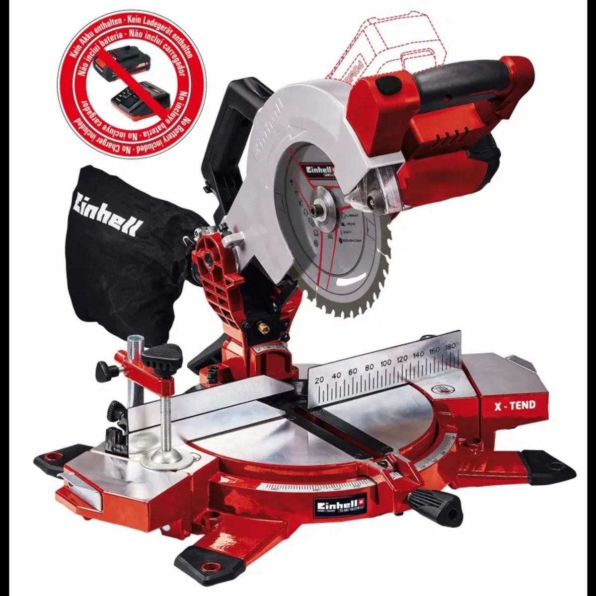 Einhell Akku-kap-/geringssav Ø210 mm 18 V Li-ion Solo - TE-MS 18/210 Li-Solo