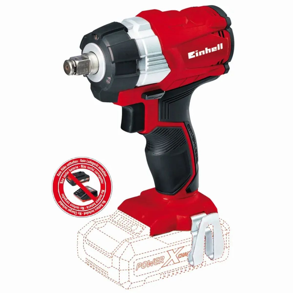 Einhell Akku-slagnøgle 18 V Li-ion Solo - TE-CW 18