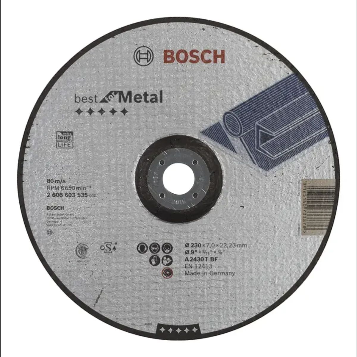 Bosch Skruppeskive A2430t B M 230x7mm - 2608603535