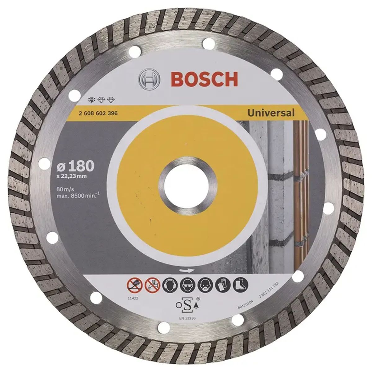 Bosch Diamantskæreskive 180x22,2mm Prof Univ-t - 2608602396