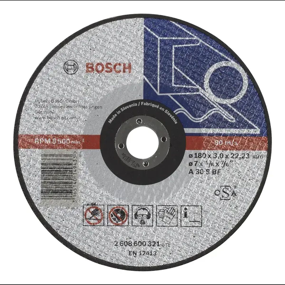 Bosch Skæreskive Met 180x3mm - 2608600321