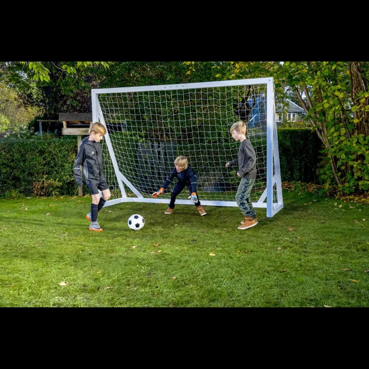 Homegoal Pro XL - Hvid Fodboldmål