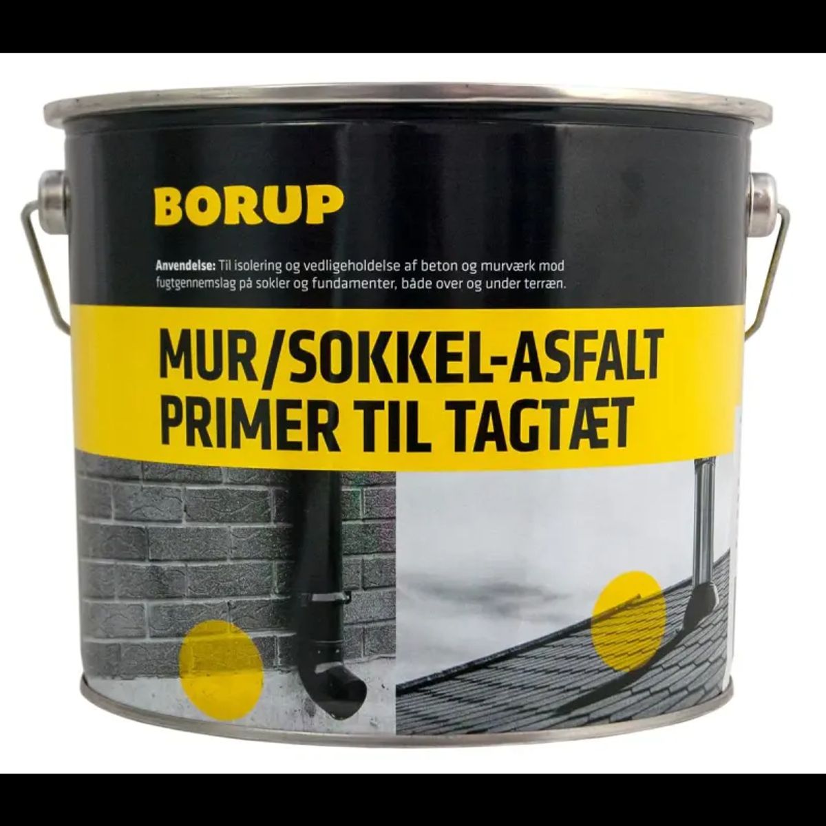 Borup Mur & Sokkelasfalt + primer Til Tagtæt 3,8lt