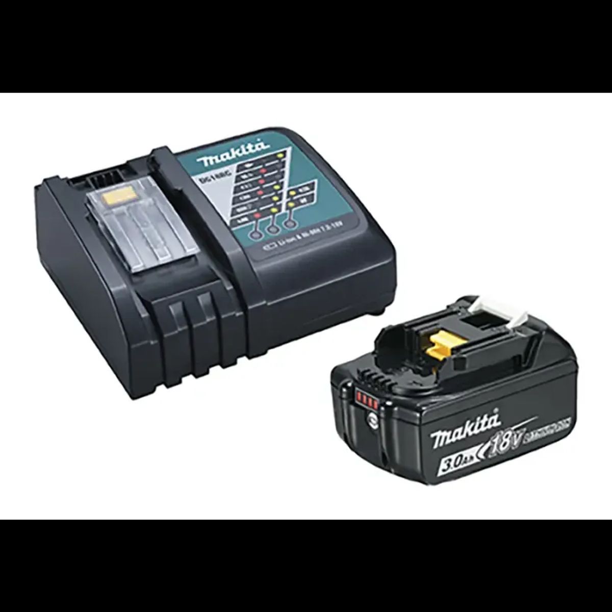 Makita Batteripk. 1xbl1830b+1xdc18rc - 191A24-4