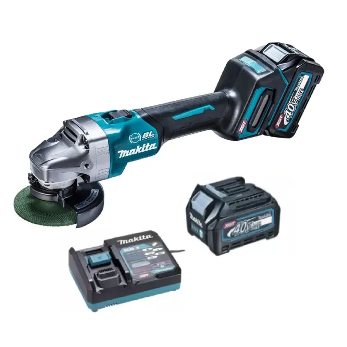 Makita XGT 40V Vinkelsliber 125mm 4,0ah - GA005GM201