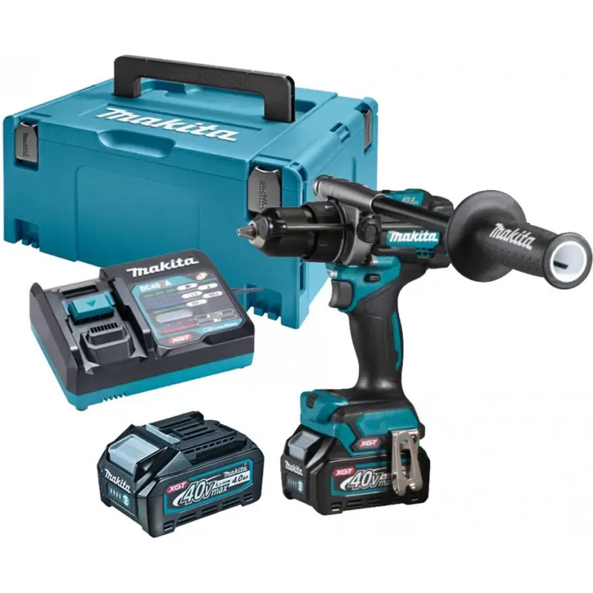 Makita XGT 40V Slagboremaskine 4,0ah - HP001GM201