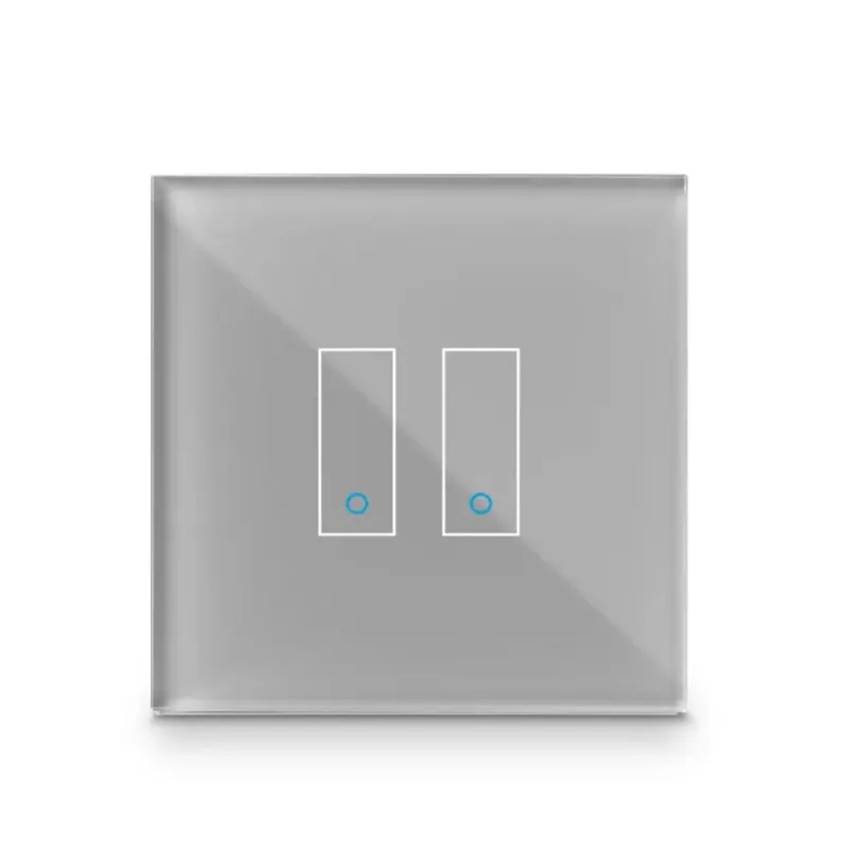 Iotty Smart Switch double button faceplate - Design your own smart switch Colour: Grey