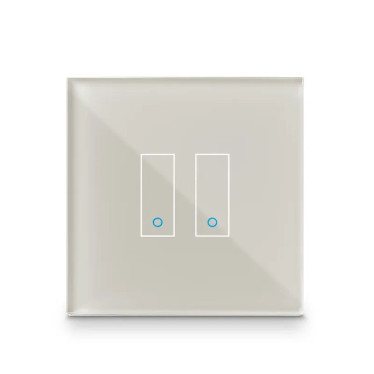 Iotty Smart Switch double button faceplate - Design your own smart switch Colour: Tan