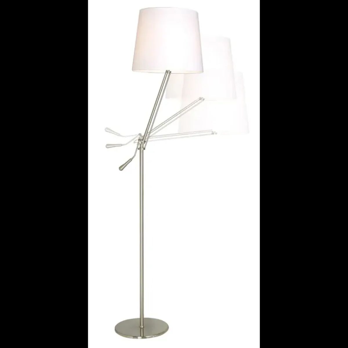 Sompex Gulvlampe Knick Metal Satin-Hvid - Højde 165 cm