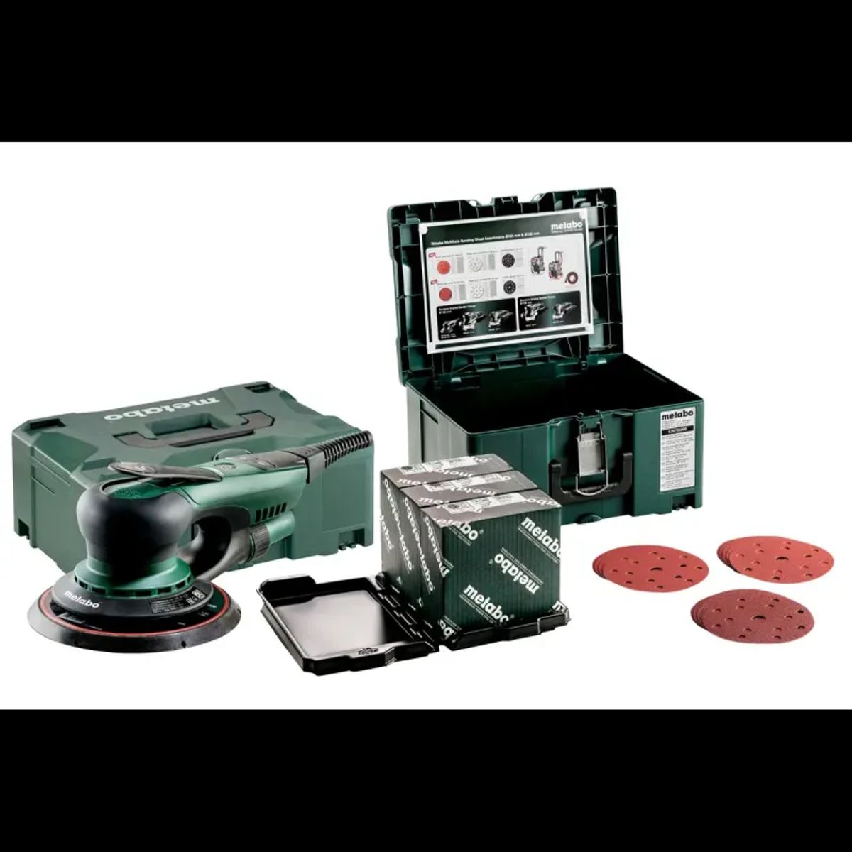 Metabo SXE 150-5.0 BL Set - 691039000 Excentersliber