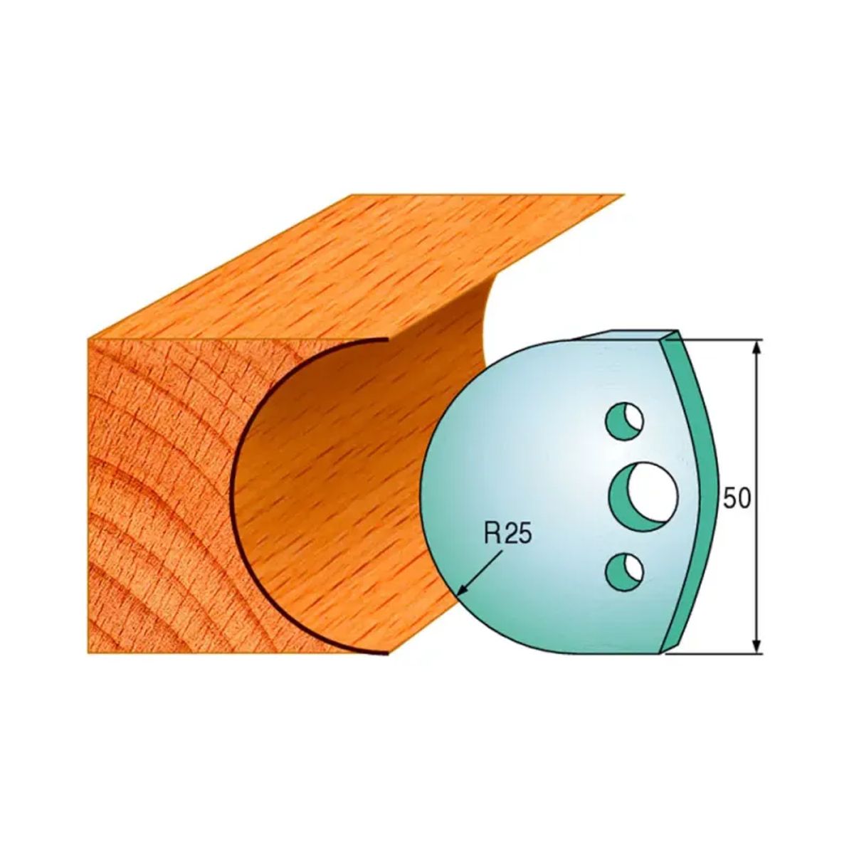 CMT Profilknive sæt 50mm nr. 543 - 690.543