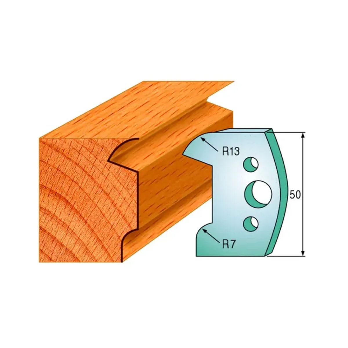 CMT Profilknive sæt 50mm nr. 518 - 690.518