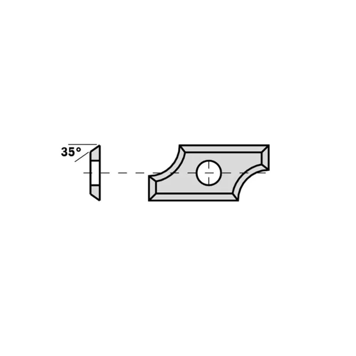 CMT Radieplatte 24x12x1,5 R8 CMT - 790.080.00