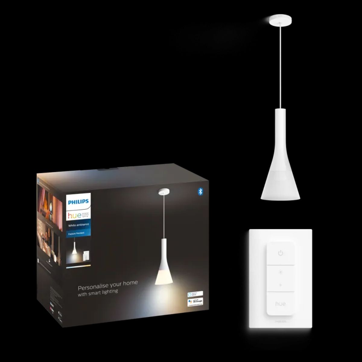 Philips Hue Explore Hue Pendel Hvid 1x8.5W 230V - 915005976101