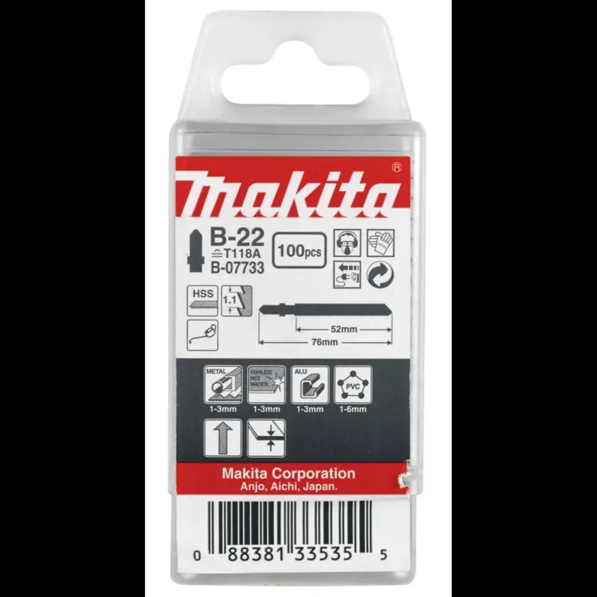 Makita Stiksavsklinge B-22( 100) - B-07733