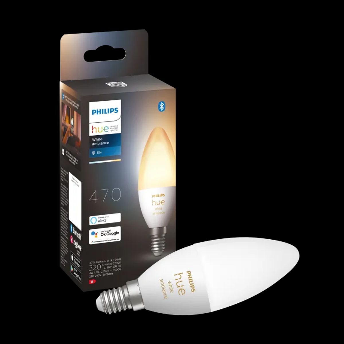 Philips Hue White Ambience 5.2W B39 E14 1p - 929002294403