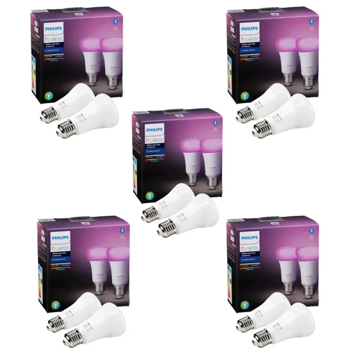 Philips Hue E27 WCA - White Color Ambience - 10 stk