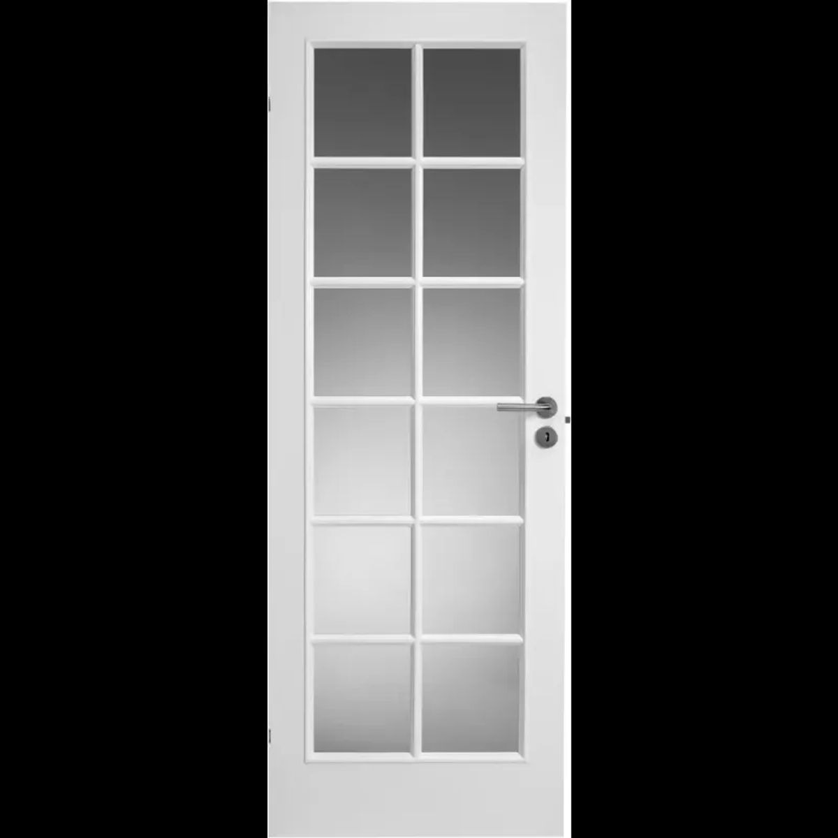 Swedoor Style SP12 hvidmalet dør celle m/glas m8x21 / 72,5x204cm