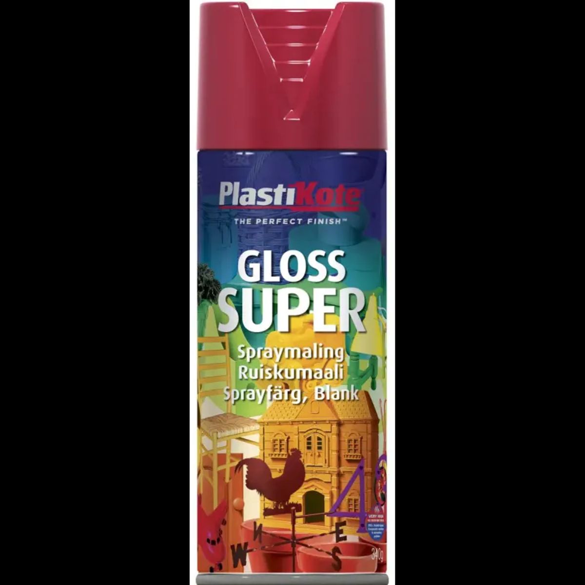 Plasti Kote Pk Super 1120 - Signal Rød 400ml