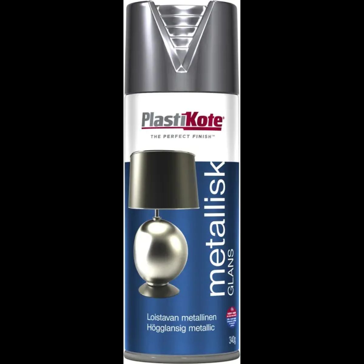 Plasti Kote Brilliant Metallic - 161 Sølv - 400ml