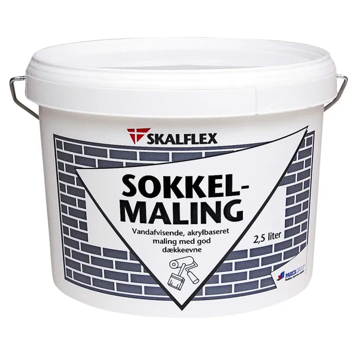 Skalflex Sokkelmaling Sort - 2,5lt