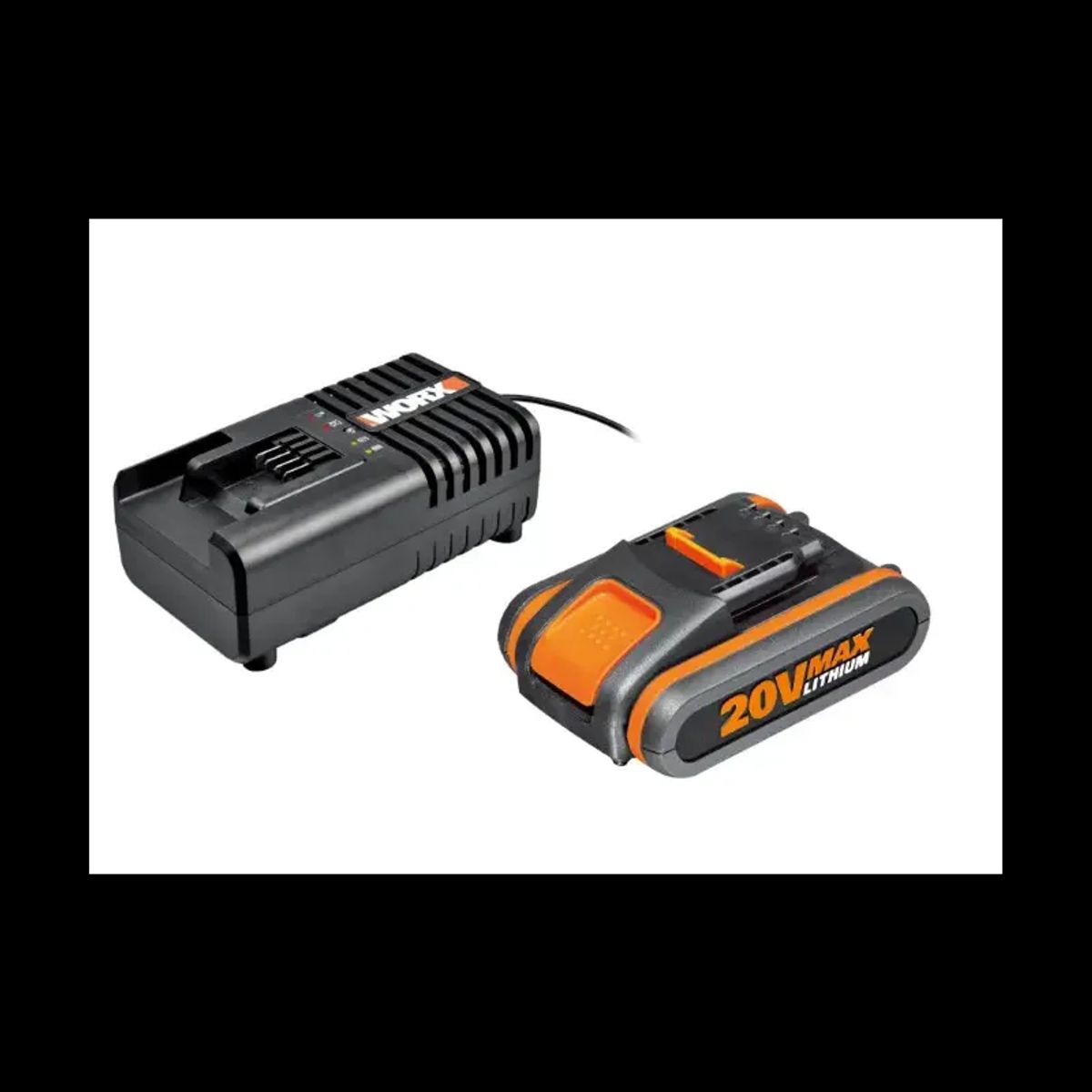 Worx Batteri sæt 20V 4.0Ah 2A lader 60 min.