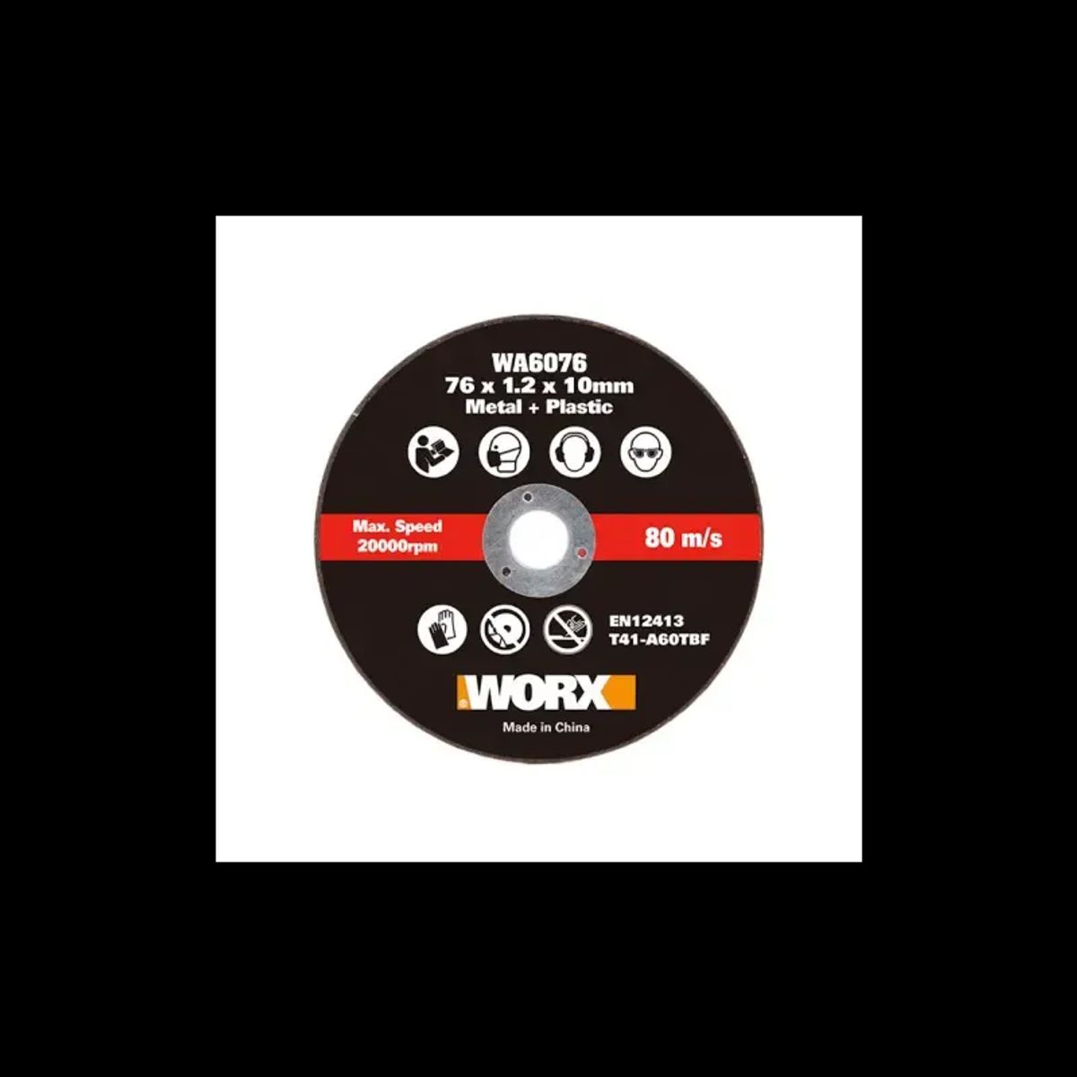 Worx 3 pc. 76mm x 10mm skæreskive metal