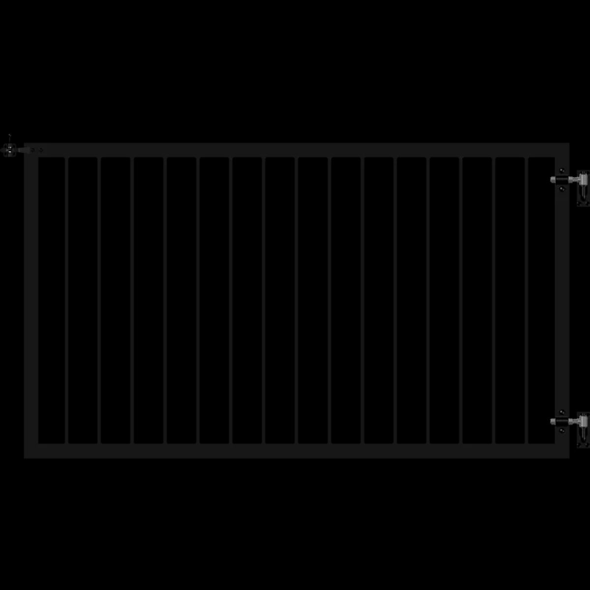 Plus Basic Bred låge - 150Ã85 cm - Sort - 17557-15