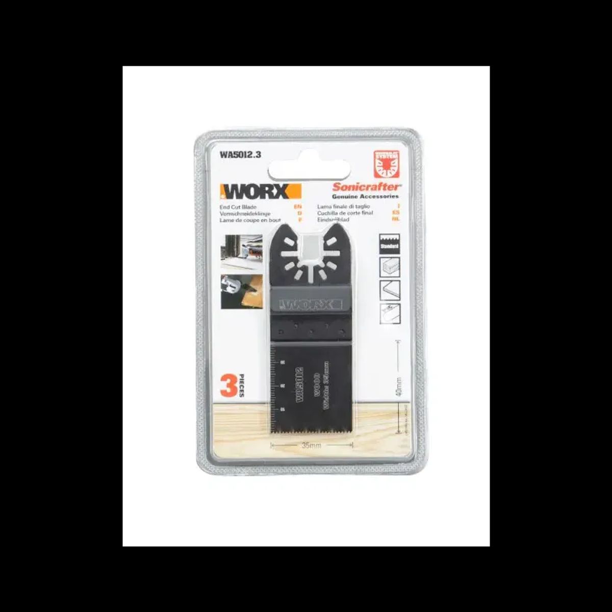 Worx 35mm standard endcut blade