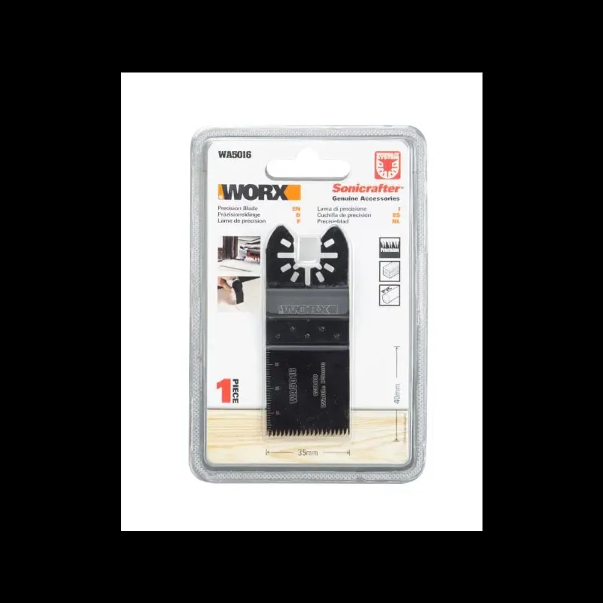 Worx 35mm precision Bimetal endcut blade - WA5016