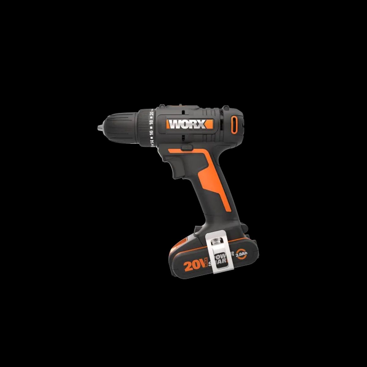 Worx 20V Skruemaskine, 30Nm, 2x2,0Ah, 3-5t lader, box