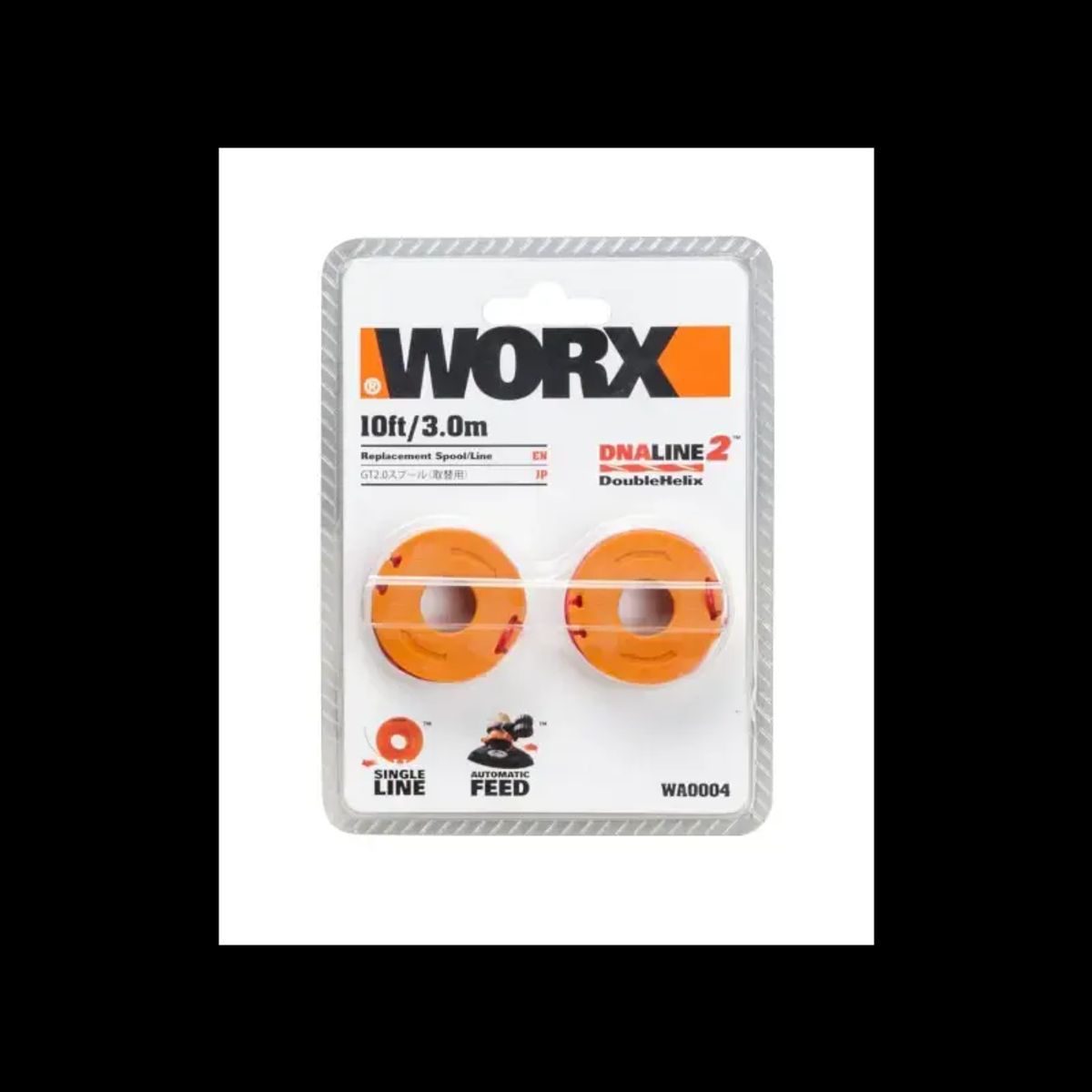 Worx Snørrehus 2 x 3mtr 1.65mm tråd for WG157E & WG163E