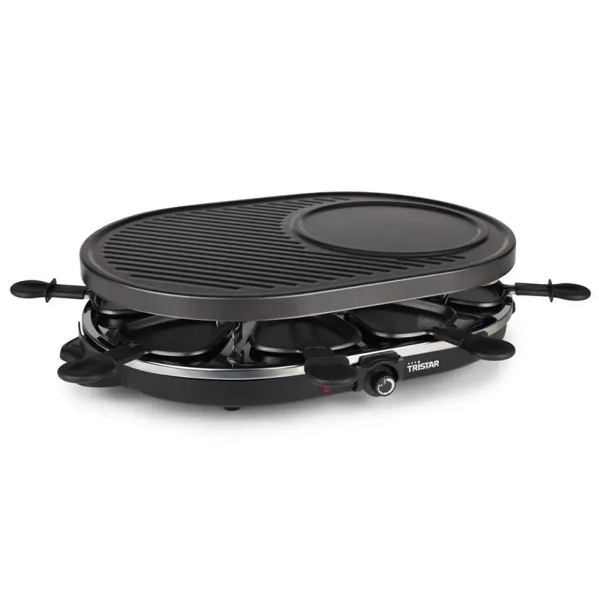 Tristar Raclette RA-2996 oval 8 personer med crepe plade