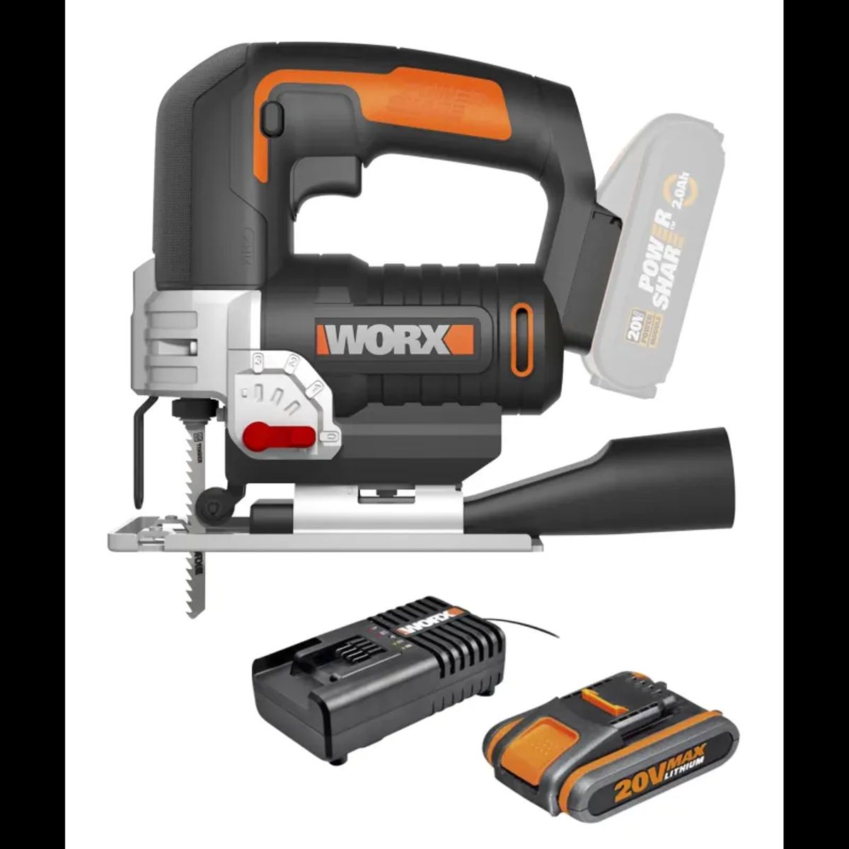 Worx Stiksav + Batterisæt