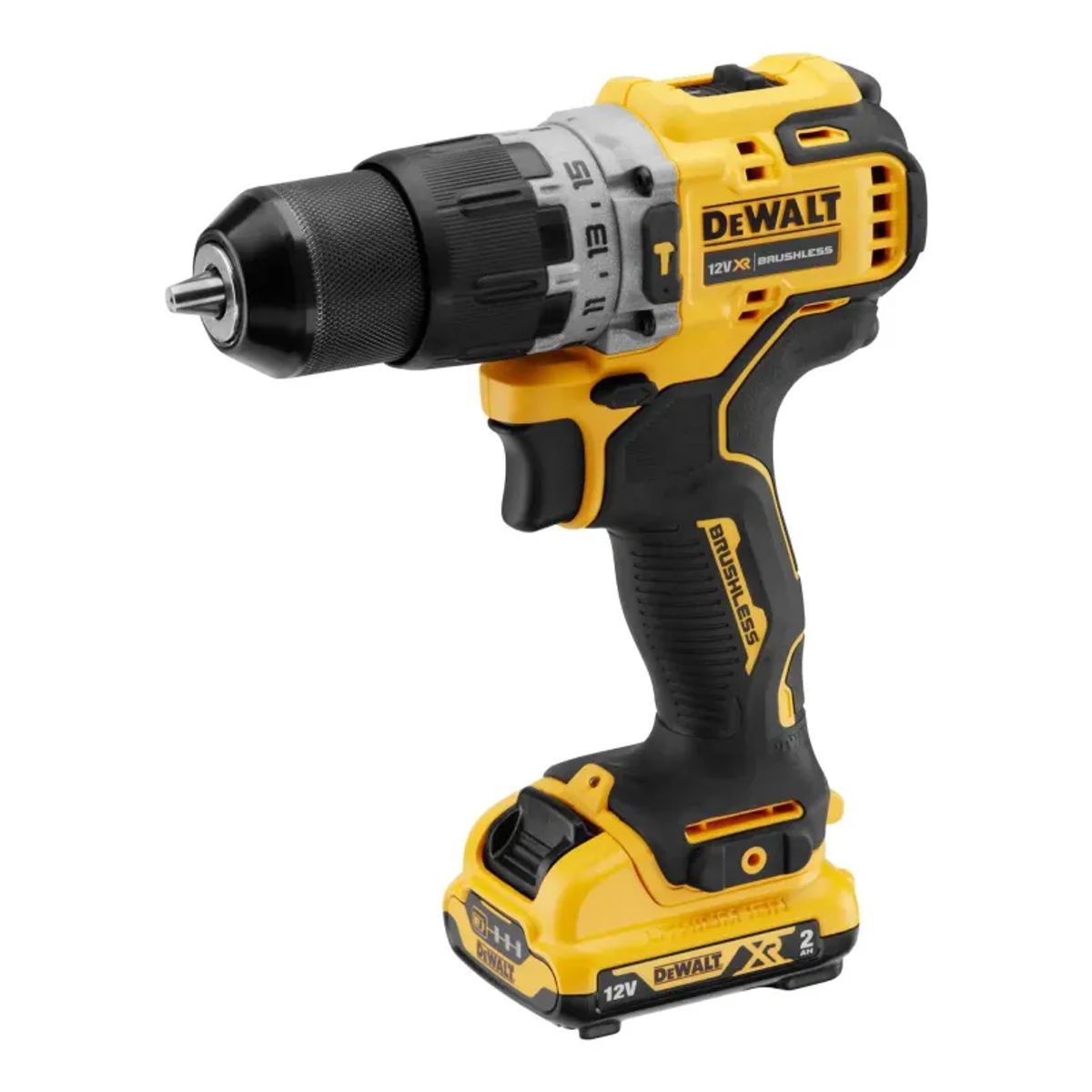 DeWALT 12V XR Slagboremaskine 2x 2.0 TSTAK - DCD706D2-QW