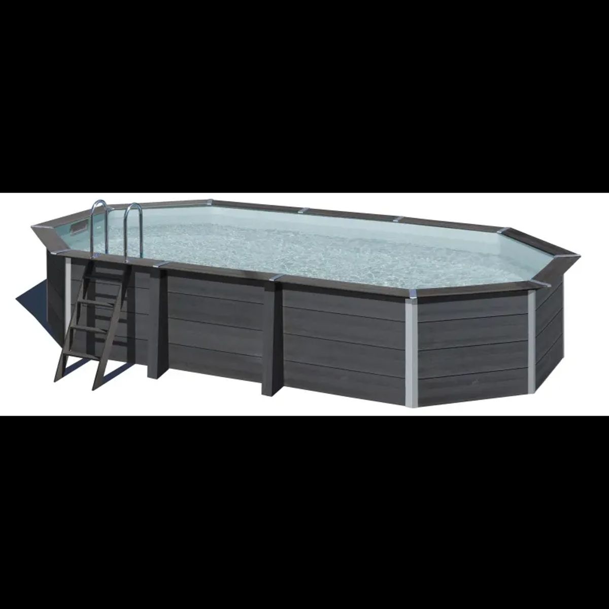 Swim & Fun Fuld komposit pool 6,64 x 3,86 x 1,24m - 2758