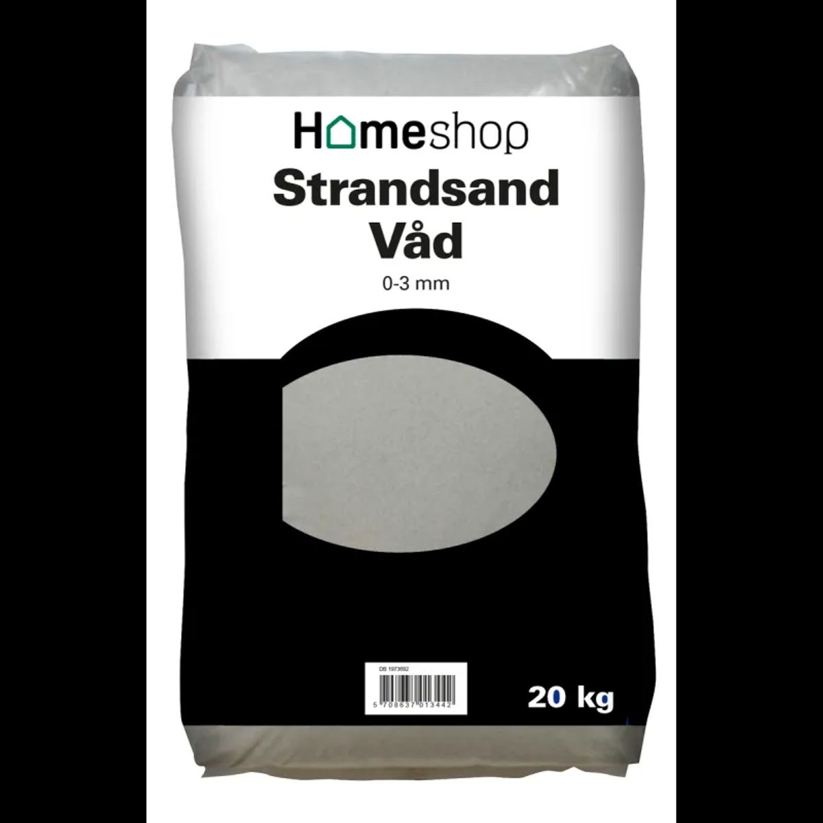 Homeshop Sand Strandsand Våd 0-3 Mm 20kg