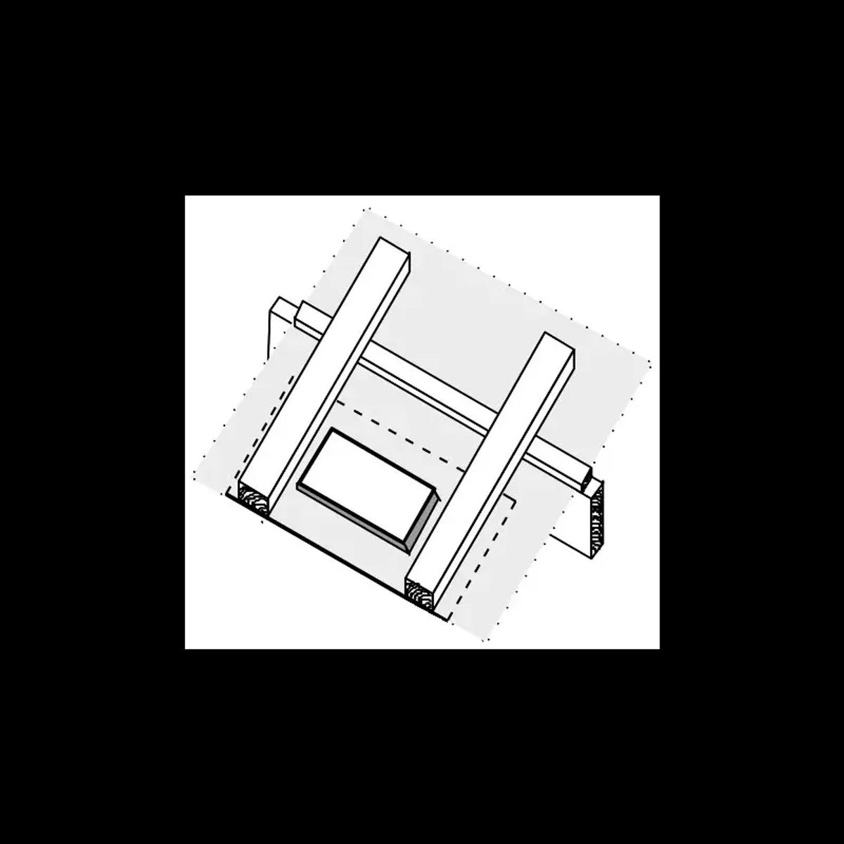 Tacodan Undertagsflange 150 X 150 Mm 15/45gr. Sort