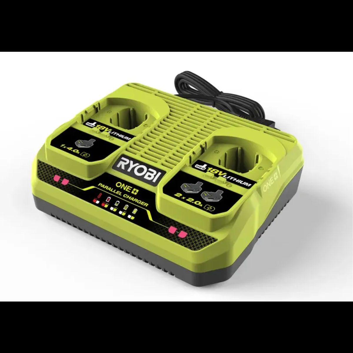 Ryobi Dobbelt hurtiglader til ONE+ batterier - RC18240