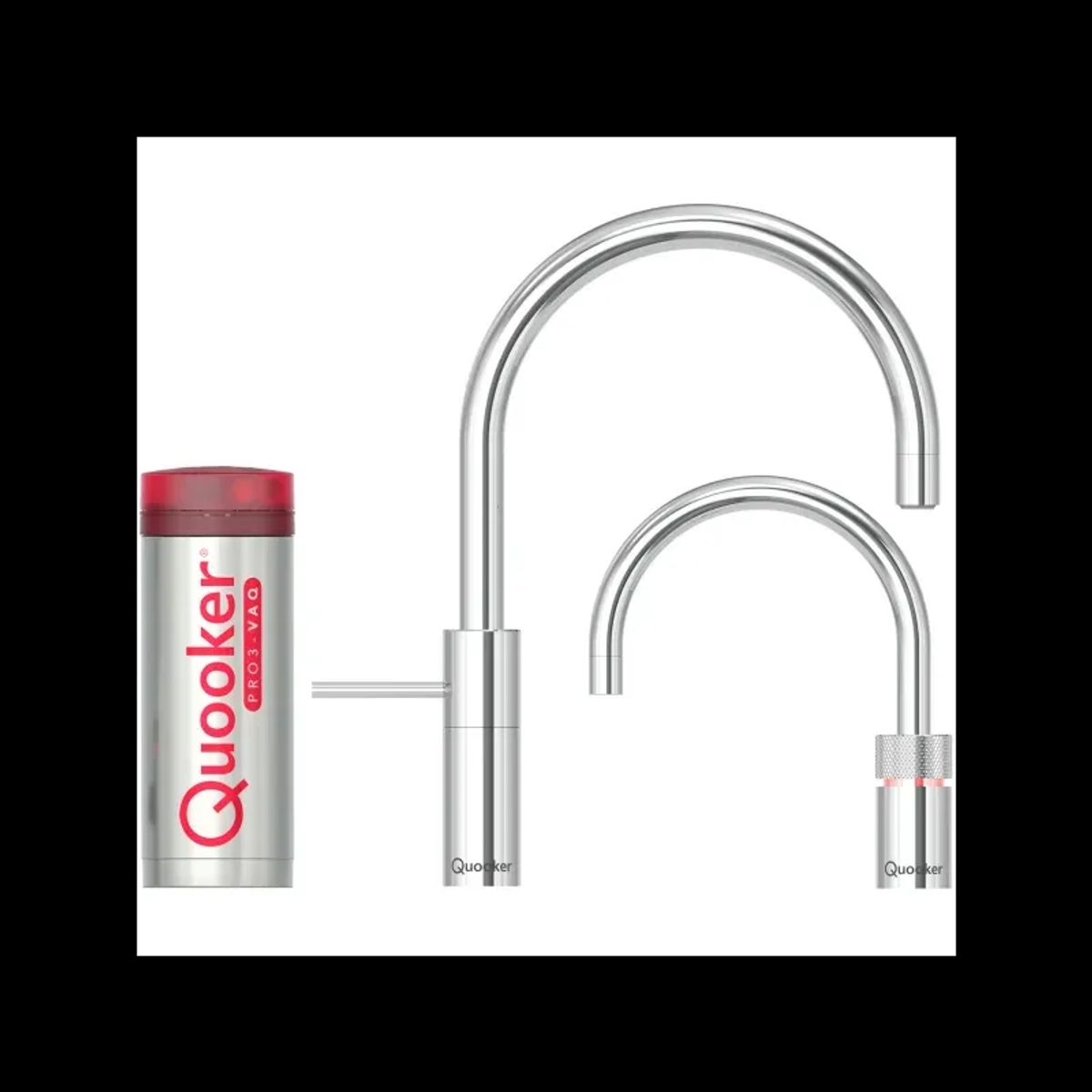 Quooker Twintaps Round Kogende vandhane m/Pro3-VAQ Krom