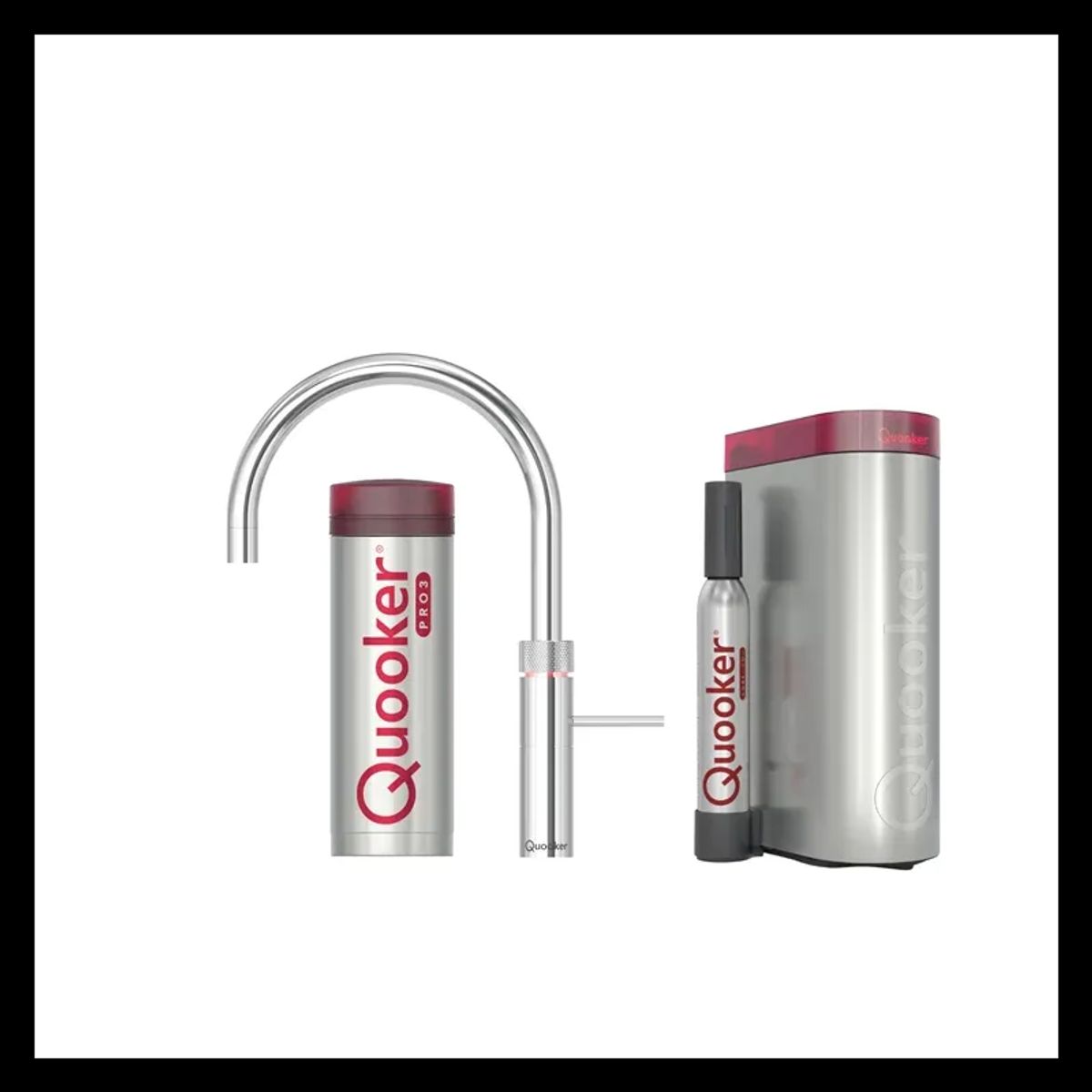 Quooker Fusion Round Sæt M.3l Krom Inkl. Pro3 & Cube Beholder