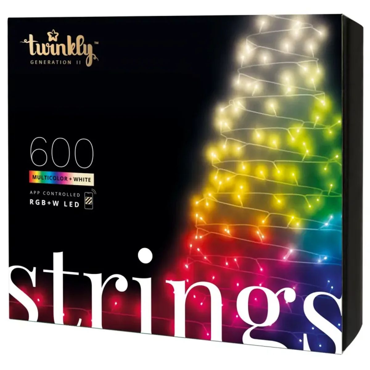 Twinkly Light Lyskæde String 600LED RGBW Bt+wifi Gen II