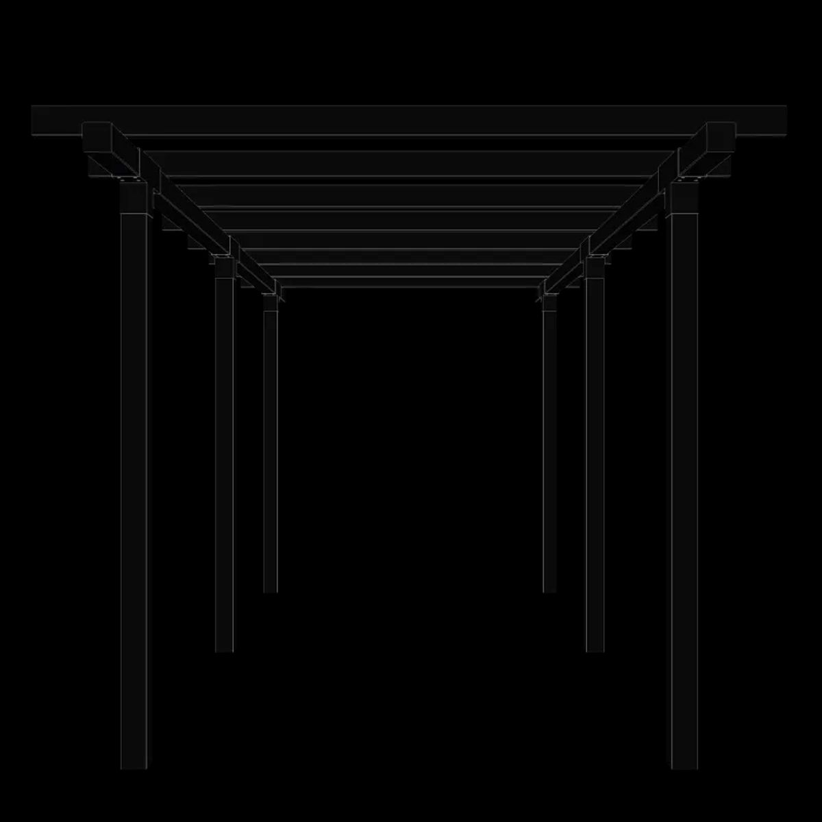 Plus Dobbelt pergola 2 moduler - 476x238x226 - 179094-15