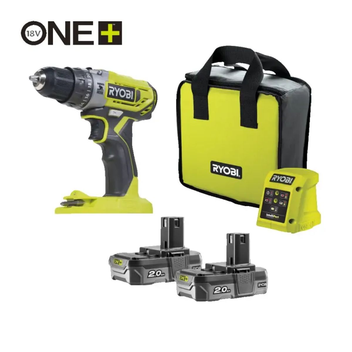 Ryobi Slagbore-/skruemaskine 18 V ONE + - R18PD2-220S