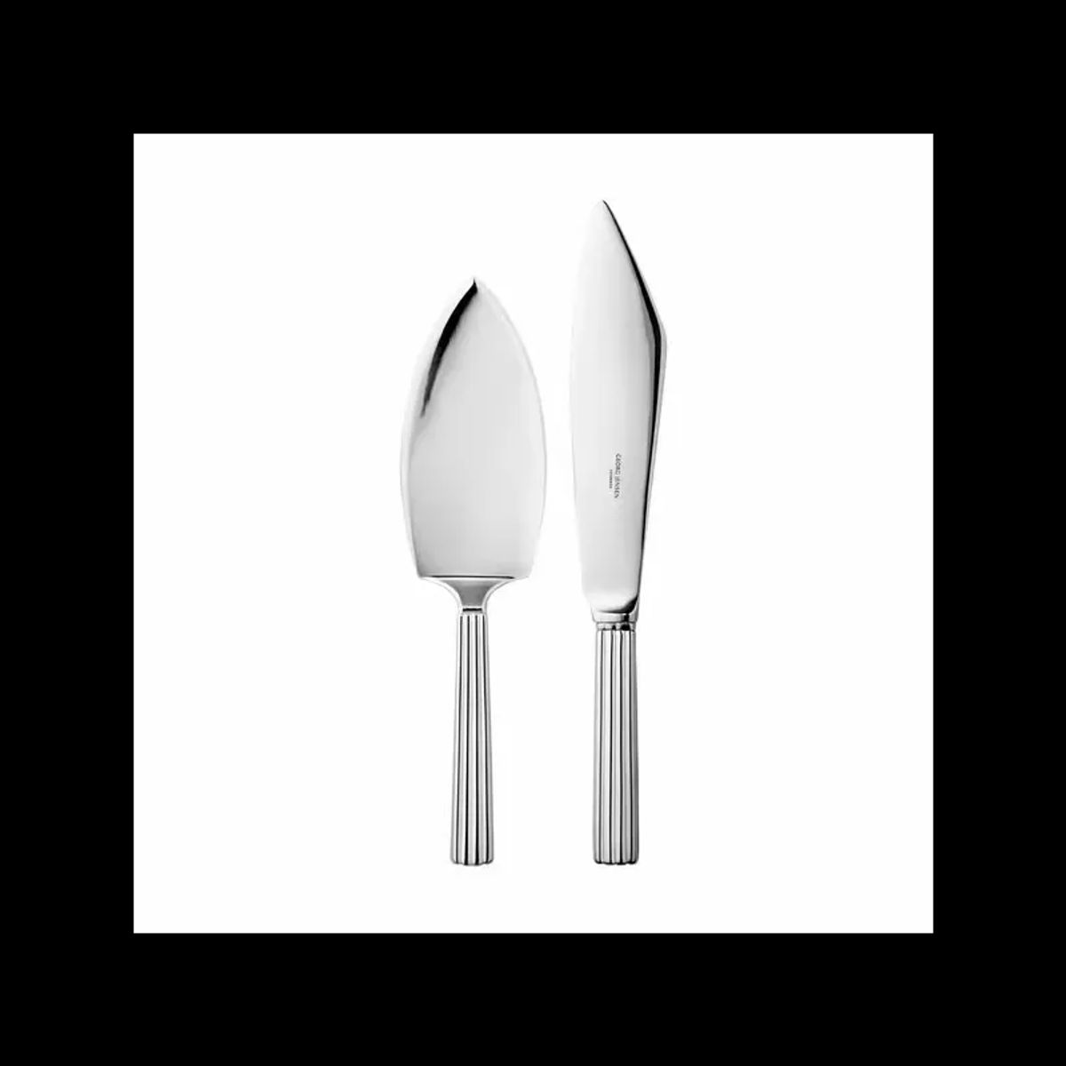 Georg Jensen Bernadotte kagekniv & spade, Stål, 25,5 /22,5 cm