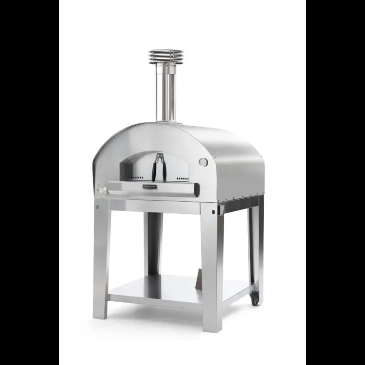 Fontana Forni MARINARA INOX GAS Pizzaovn med vogn