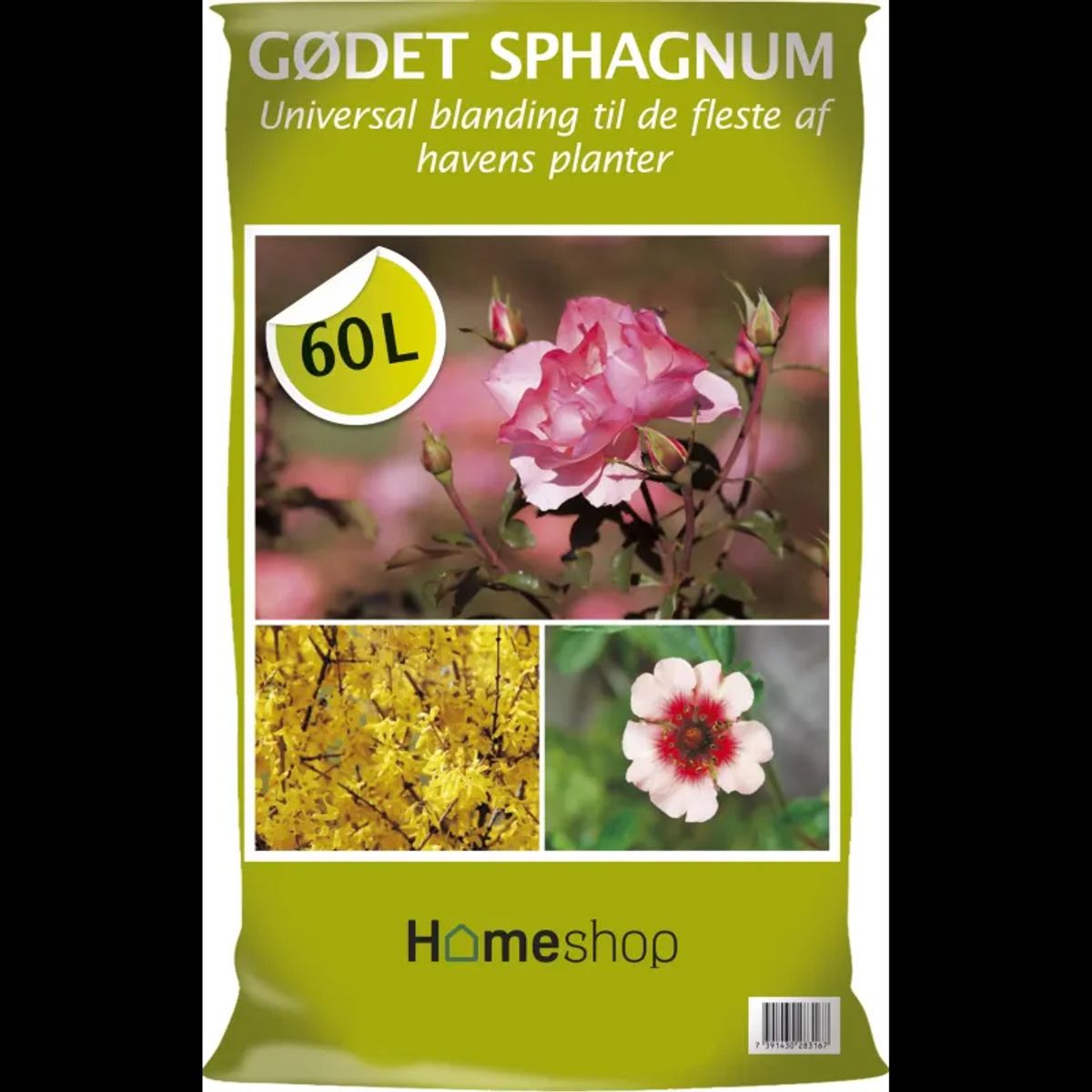 Homeshop Gødet Sphagnum 60lt