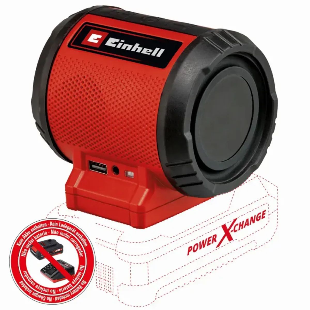 Einhell TC-SR 18 Li akku højttaler u/batteri og lader